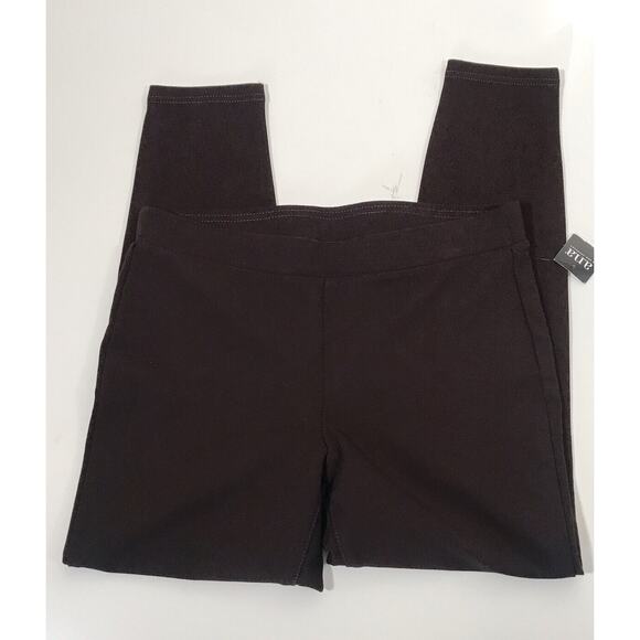 a.n.a Brown Pull-On Pants Jegging A New Approach Slacks Women's Career Office PM - Picture 1 of 8
